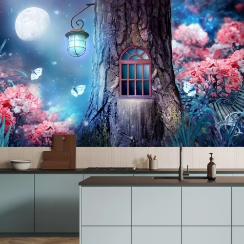 Sticker  Un arbre d'un pays de conte de fées