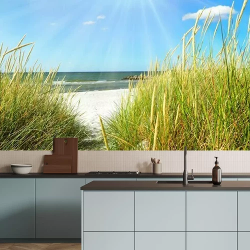 Papier peint  Mer Baltique - dunes et mer