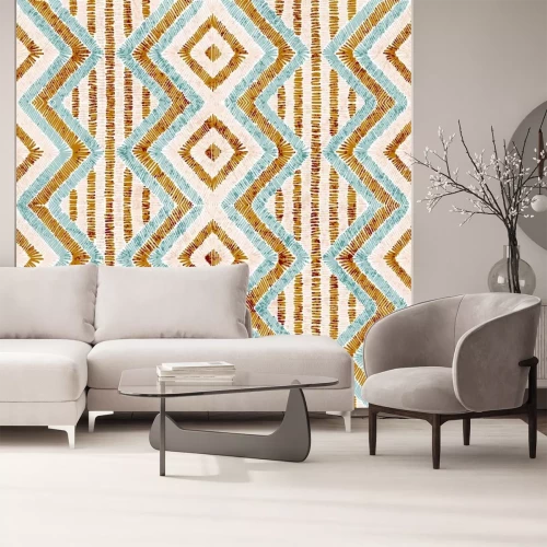 Sticker  Motif géométrique brodé