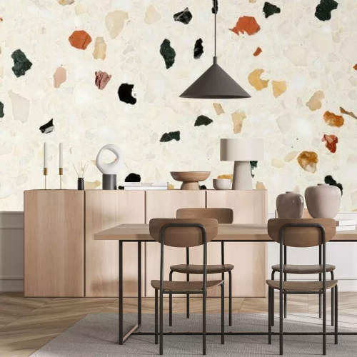 Sticker  Motif terrazzo beige