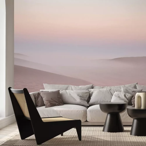 Papier peint  Paysage désertique délicat dans la brume