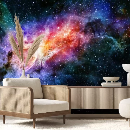 Papier peint  Nébuleuse arc-en-ciel