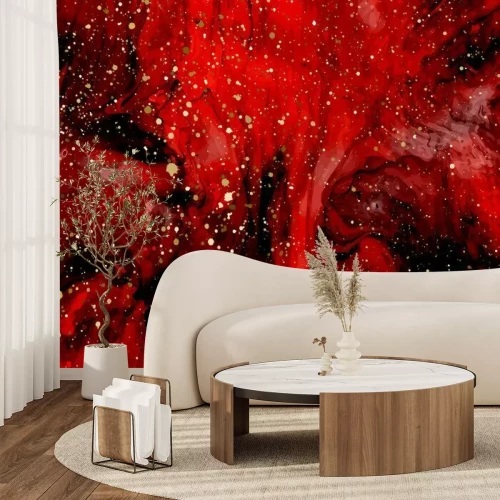Papier peint  Marbre rouge de luxe