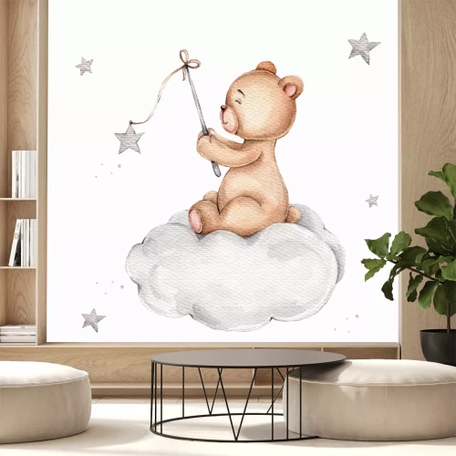 Sticker  Canne à pêche avec une étoile