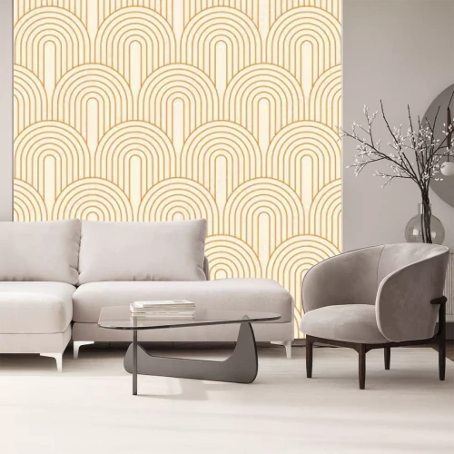 Papier peint  Texture bohème orange