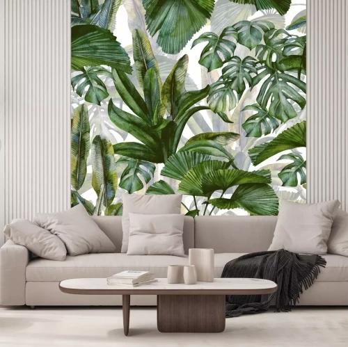 Papier peint  Bosquet vert dans la jungle tropicale