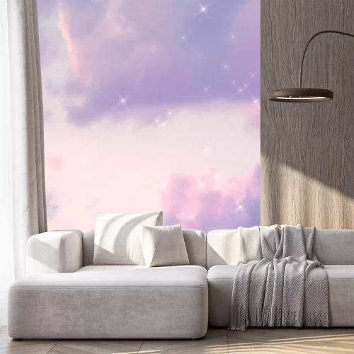 Sticker  Ciel pastel avec des étoiles