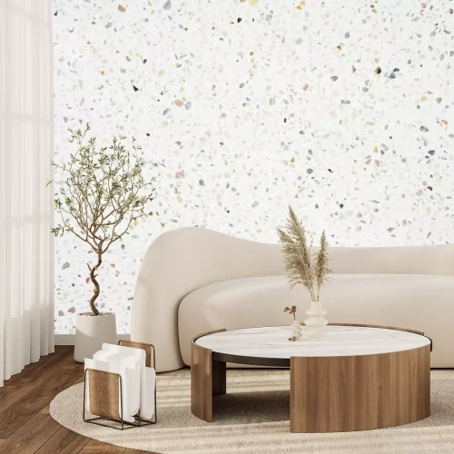 Papier peint  Motif délicat avec imitation de pierres