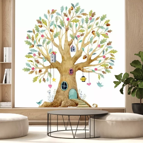 Sticker  Maison dans l’arbre motif féerique