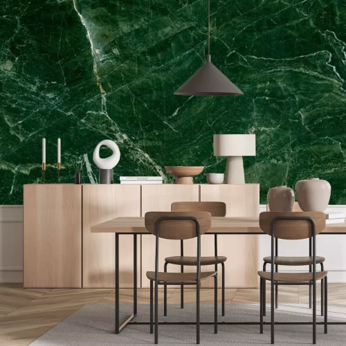 Papier peint  Texture de pierre marbrée verte