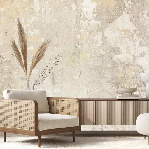 Papier peint  Mur beige