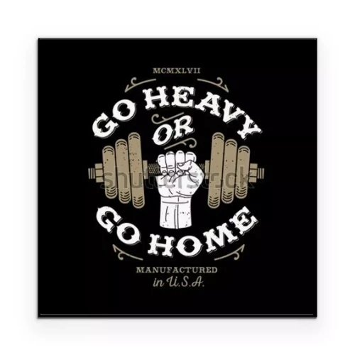 Poster  Un visuel avec un slogan motivant sur fond noir