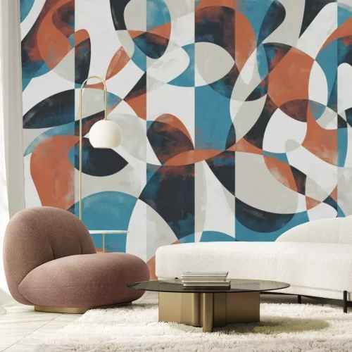 Papier peint  Motif moderne avec abstraction géométrique