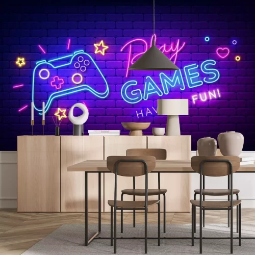 Sticker  Symboles de jeu vidéo au néon