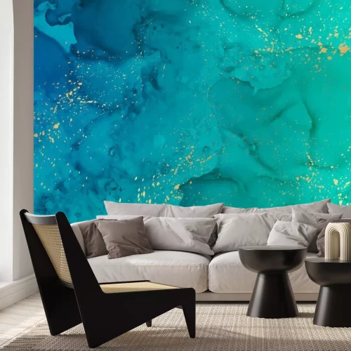 Papier peint  Peintures turquoises