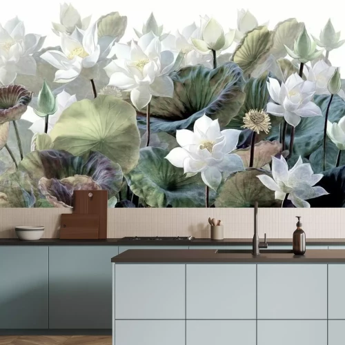 Papier peint  The scenic Lotus flowers.
