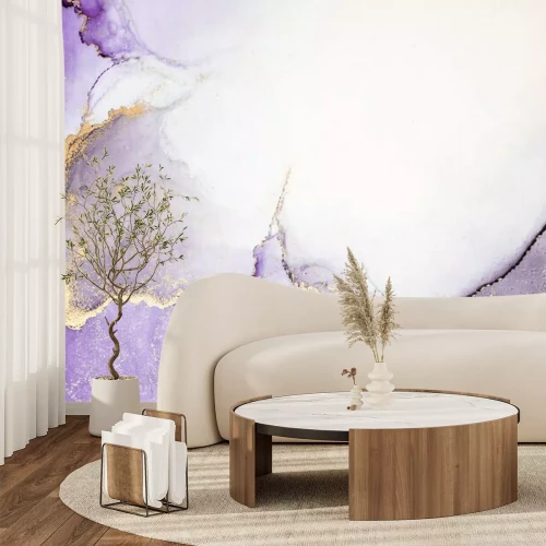 Papier peint  Mélange aquarelle violette
