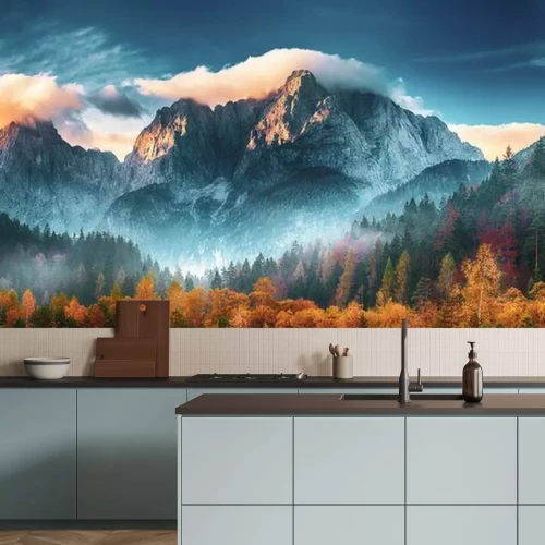 Papier peint  Triglav mountain peak at sunrise