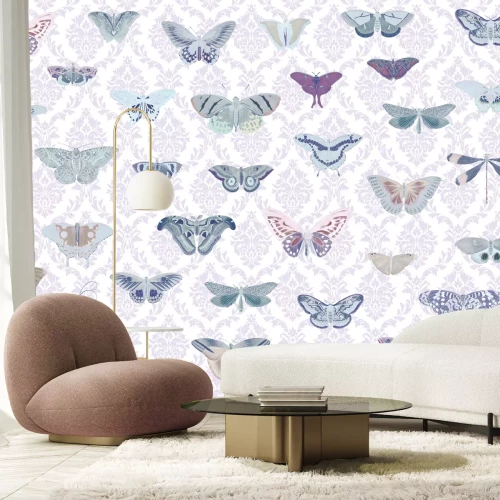 Papier peint  Ailes de papillons colorées