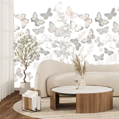 Papier peint  Prairie par une journée ensoleillée