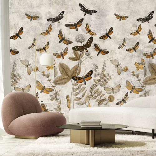 Papier peint  Migration de papillons