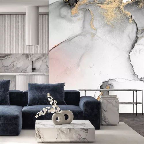 Sticker  Motif marbre version aquarelle