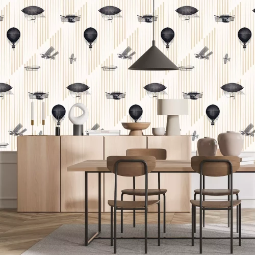 Papier peint  Machines rétro