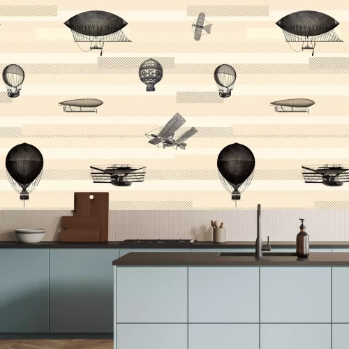 Papier peint  Un long voyage au style rétro