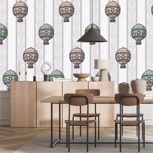 Papier peint    Ballons et ornements colorés