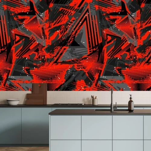 Papier peint  Arrière-plan avec des éléments dans le style de graffiti