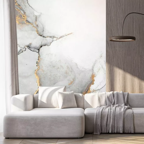 Sticker  Marbre gris peint à l'aquarelle