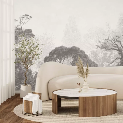 Papier peint  Forêt style vintage