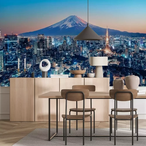 Papier peint  Tokyo city at sunset