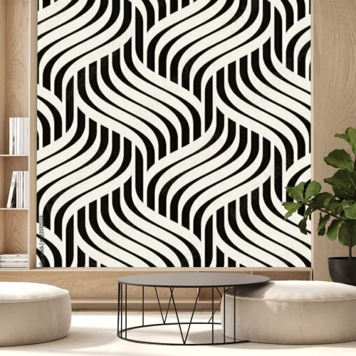 Papier peint  Illusion monochromatique de l'abstraction