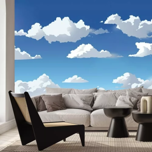 Sticker  Ciel bleu et nuages