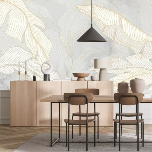 Sticker  Motif feuillu en pastel