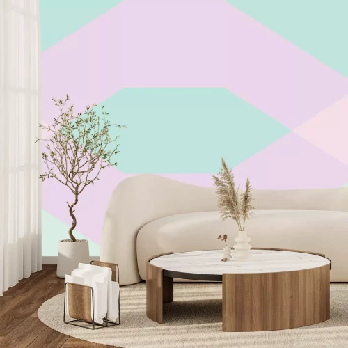 Papier peint  Pastels avec de la verdure