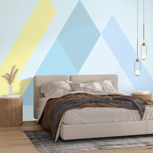 Papier peint  Triangles pastels