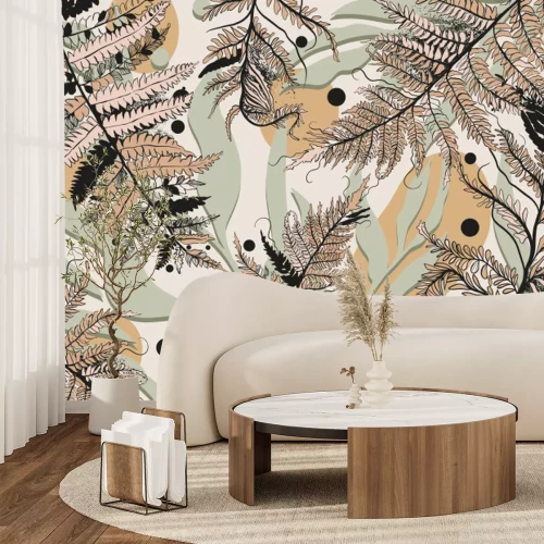 Papier peint  Soleil de fougère