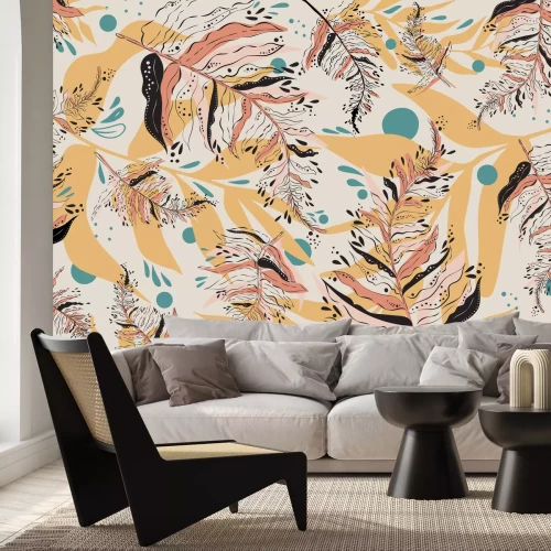 Papier peint  Fougères love Mexico