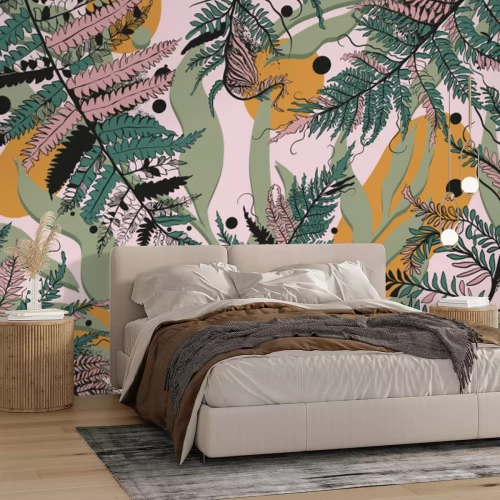 Papier peint  Fougères love exotic