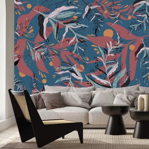 Papier peint  Fougères love barocco