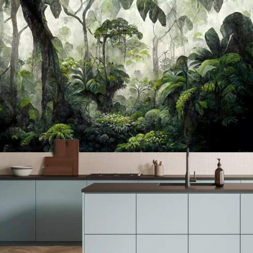 Papier peint  Végétation luxuriante dans la forêt tropicale