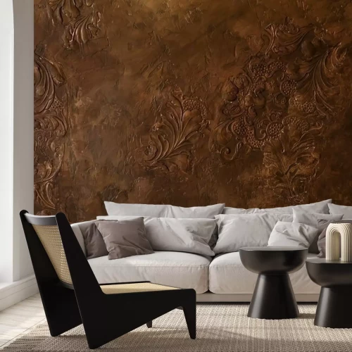 Papier peint  Texture rétro marron