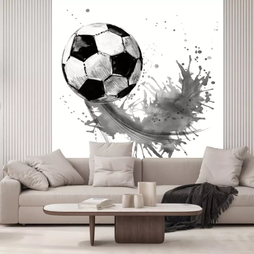 Sticker  Tir au but aquarelle