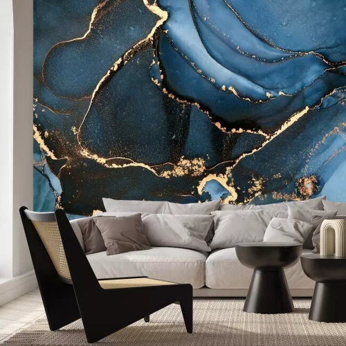 Papier peint  Un mélange de nuances de bleu