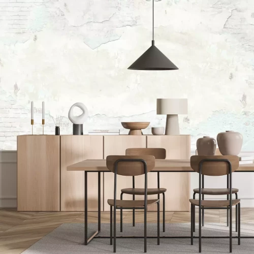 Papier peint  Vieux mur de briques avec des fissures