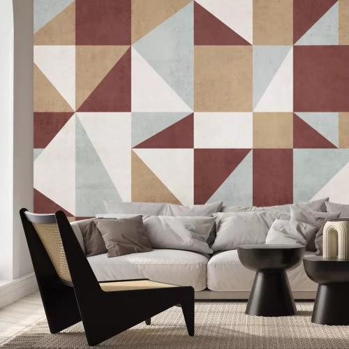 Papier peint  Abstraction Géométrique dans un Style Moderne