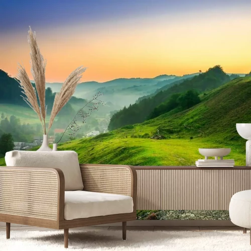 Papier peint  Montagnes à l'aube