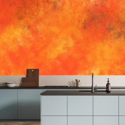 Papier peint  Texture d'aura orange aquarelle